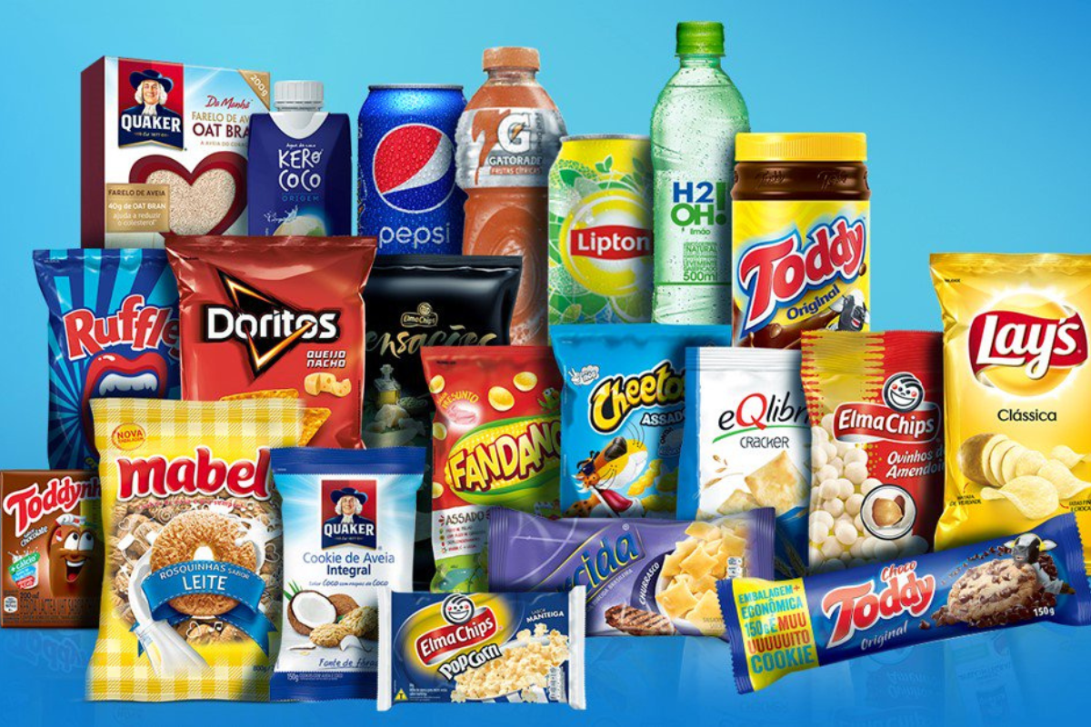 Concurso para estágio na PepsiCo: a imagem mostra alguns produtos da fabricante PepsiCo